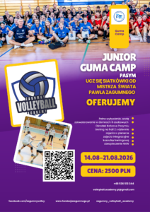 Read more about the article JUNIOR GUMA CAMP 14.08-21.08.2026 Pasym