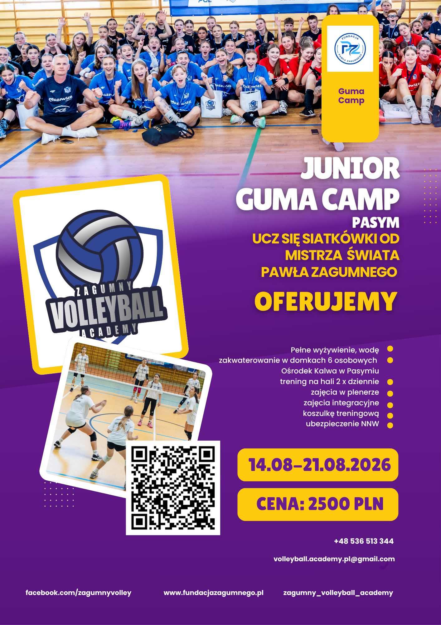 Read more about the article JUNIOR GUMA CAMP 14.08-21.08.2026 Pasym